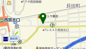 三井のカーシェアーズ リパーク西宮北口駅東(自転車禁止)の地図画像