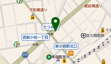 三井のカーシェアーズ リパーク東新小岩1丁目第4(自転車可)の地図画像