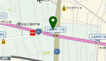 三井のカーシェアーズ リパーク上高井戸1丁目第2(自転車可)の地図画像