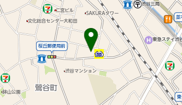 三井のカーシェアーズ リパーク渋谷桜丘町第5(自転車可)の地図画像