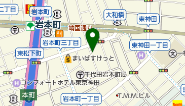 三井のカーシェアーズ リパーク岩本町2丁目第4(自転車可)の地図画像