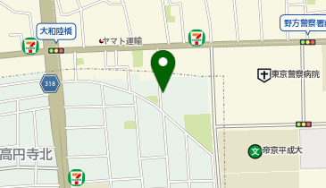 三井のカーシェアーズ 高円寺北1丁目第1(自転車禁止)の地図画像