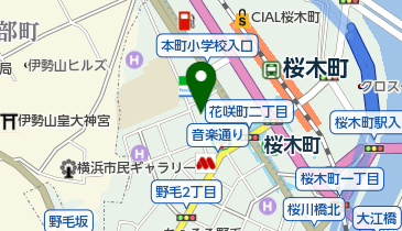 三井のカーシェアーズ リパーク横浜花咲町2丁目(自転車可)の地図画像