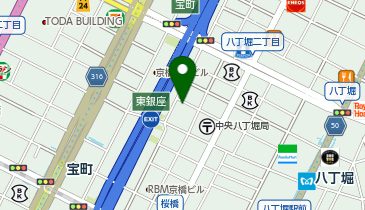 三井のカーシェアーズ リパーク八丁堀2丁目第5(自転車可)の地図画像
