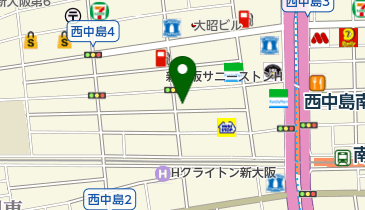 三井のカーシェアーズ リパーク西中島4丁目(自転車禁止)の地図画像