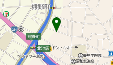 三井のカーシェアーズ リパーク池袋本町2丁目(自転車禁止)の地図画像