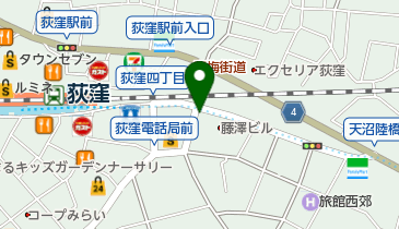 三井のカーシェアーズ リパーク荻窪4丁目(自転車可)の地図画像