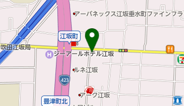 三井のカーシェアーズ リパーク吹田江坂町1丁目(自転車禁止)の地図画像