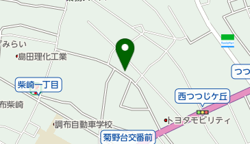 三井のカーシェアーズ リパーク西つつじケ丘1丁目(自転車可)の地図画像