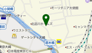 三井のカーシェアーズ リパーク北品川5丁目第4(自転車禁止)の地図画像
