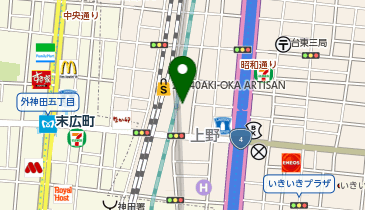 三井のカーシェアーズ リパーク上野5丁目第2(自転車可)の地図画像