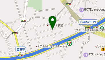 三井のカーシェアーズ リパーク西麻布1丁目第8(自転車可)の地図画像