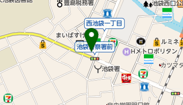 三井のカーシェアーズ リパーク西池袋3丁目(自転車可)の地図画像