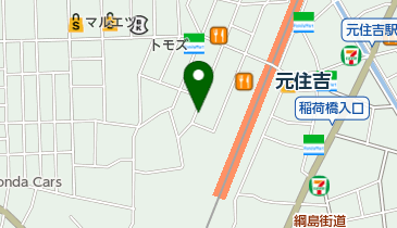 三井のカーシェアーズ リパーク川崎木月1丁目第2(自転車可)の地図画像