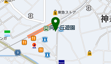 三井のカーシェアーズ リパーク向ケ丘遊園南口第2(自転車可)の地図画像