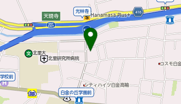 三井のカーシェアーズ リパーク港区白金3丁目第6(自転車可)の地図画像
