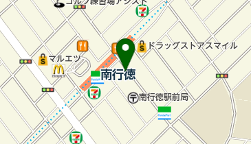 三井のカーシェアーズ リパーク南行徳駅前(自転車可)の地図画像