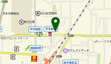 三井のカーシェアーズ リパークJR茨木駅北(自転車禁止)の地図画像