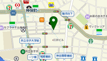 三井のカーシェアーズ リパーク神田神保町第11(自転車可)の地図画像