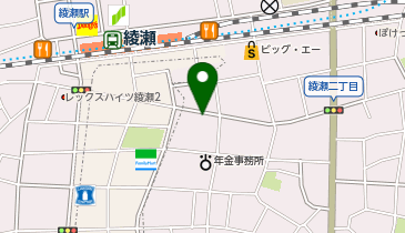 三井のカーシェアーズ リパーク綾瀬駅前第2(自転車可)の地図画像