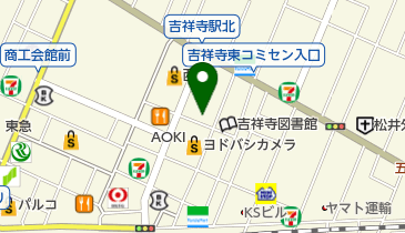 三井のカーシェアーズ リパーク吉祥寺本町1丁目第6(自転車可)の地図画像