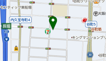 三井のカーシェアーズ リパーク内久宝寺町3丁目第2(自転車禁止)の地図画像