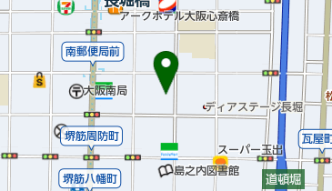 三井のカーシェアーズ リパーク島之内1丁目(自転車禁止)の地図画像