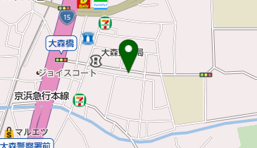 三井のカーシェアーズ リパーク大森東1丁目(自転車可)の地図画像