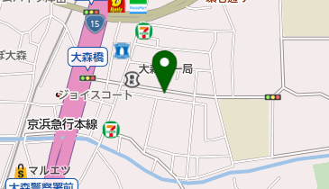 三井のカーシェアーズ リパーク大森東1丁目第2(自転車可)の地図画像