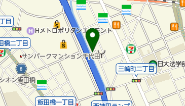 三井のカーシェアーズ リパーク三崎町3丁目第6(自転車可)の地図画像