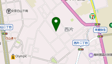 三井のカーシェアーズ リパーク西片2丁目第2(自転車可)の地図画像