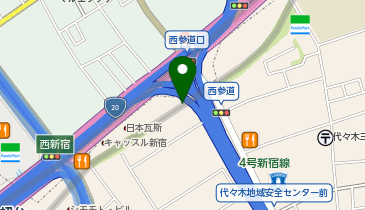 三井のカーシェアーズ 代々木4丁目第3(自転車禁止)の地図画像