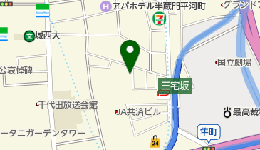 三井のカーシェアーズ 平河町2丁目第1の地図画像