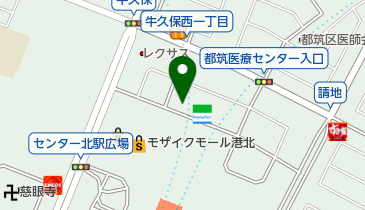 三井のカーシェアーズ リパークセンター北駅前第4(自転車可)の地図画像