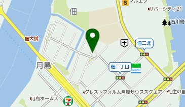 三井のカーシェアーズ リパーク中央区佃2丁目第3(自転車可)の地図画像