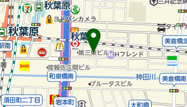 三井のカーシェアーズ リパーク神田佐久間町2丁目第2(自転車可)の地図画像