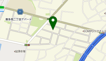 三井のカーシェアーズ リパーク世田谷喜多見1丁目(自転車可)の地図画像