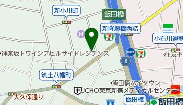三井のカーシェアーズ フィールA飯田橋(自転車禁止)の地図画像