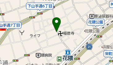 三井のカーシェアーズ リパーク神戸花隈町第3(自転車禁止)の地図画像