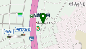 三井のカーシェアーズ 【廃止】リパーク豊中緑地公園駅東の地図画像