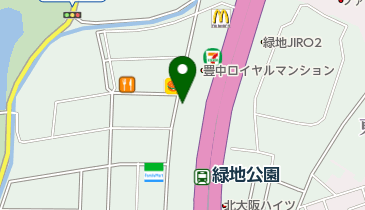 三井のカーシェアーズ リパーク豊中緑地公園駅前の地図画像