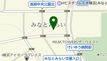 三井のカーシェアーズ リパークみなとみらい5丁目第2(自転車禁止)の地図画像