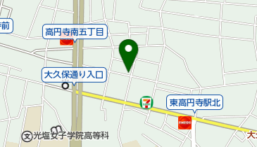 三井のカーシェアーズ リパーク高円寺南5丁目第2(自転車可)の地図画像