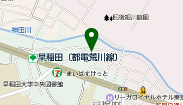 三井のカーシェアーズ 都電早稲田駅前第3(自転車禁止)の地図画像