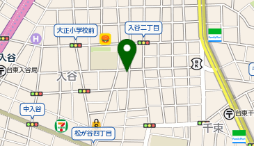 三井のカーシェアーズ リパーク入谷2丁目第2(自転車可)の地図画像