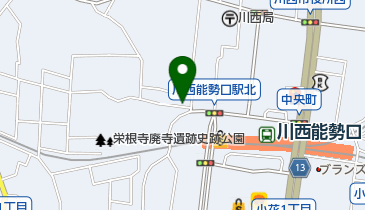 三井のカーシェアーズ リパーク川西能勢口駅前第2(自転車禁止)の地図画像