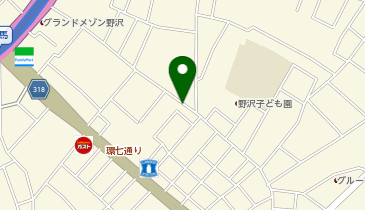 三井のカーシェアーズ 野沢2丁目第1(自転車禁止)の地図画像