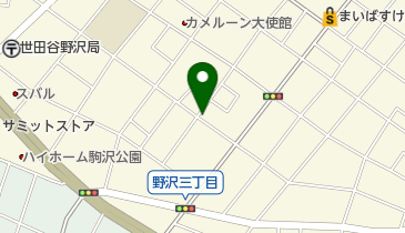三井のカーシェアーズ 野沢3丁目第3(自転車禁止)の地図画像