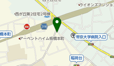 三井のカーシェアーズ リパーク板橋稲荷台第2(自転車可)の地図画像