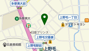 三井のカーシェアーズ 上野毛駅前第2(自転車禁止)の地図画像